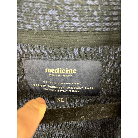 Medicine Everyday Therapy Australian-Made Cardigan Sweater Mens Size XL - Picture 2 of 9